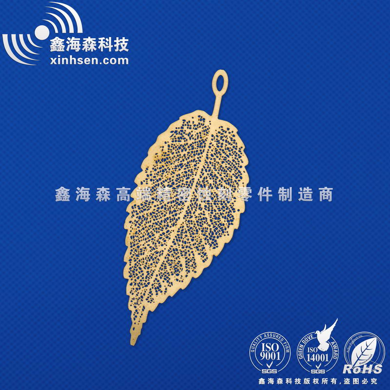 蝕刻加工黃銅樹(shù)葉書簽2
